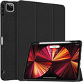 Soke for iPad Pro 11 Case (M2) 2022/2021/2020 with Pencil Holder - [Full Body Protection + Apple Pencil Charging + Auto Wake/Sleep], Soft TPU Back Cover for 2022 iPad Pro 11 inch(Black)