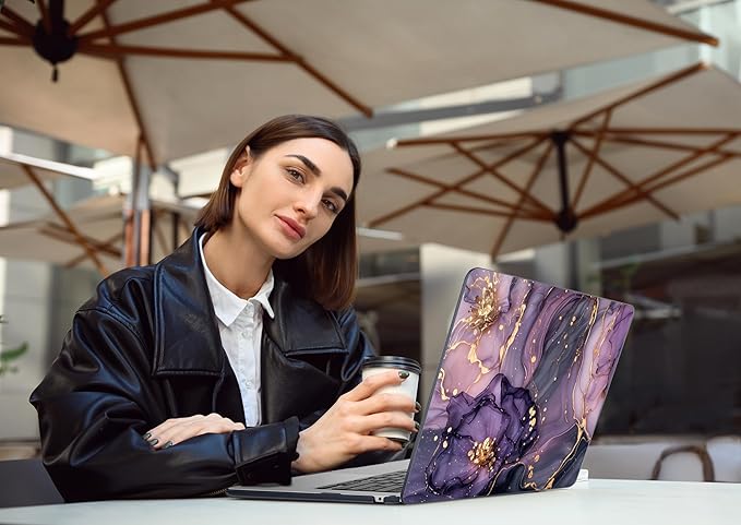 DONGKE Compatible with M5 MacBook Air 15 inch Case 2026 2025-2023 A3448 A3241 A3114 A2941 M4 M3 M2 Liquid Retina Display Touch ID, Protective Hard Shell Cover & Keyboard Skin - Hydrangea