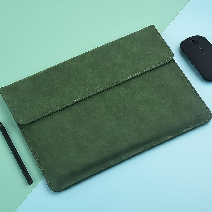Surface Pro 11th/10/9/8/7/6/5/4/Pro X Sleeve case, for Microsoft 12-12.3-13 Inch Tablet Waterproof Ultrathin Carrying Cover(Green)