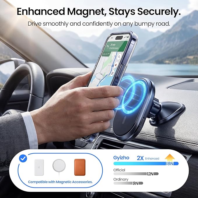 Magnetic Cooling Case for iPhone 17 Pro Max, with Air Vortex Heat Dissipation Technology, Anti-Fingerprint, Fit for MagSafe, Military-Grade Bumper, Included Camera Lens & Screen Protector,Deep Blue