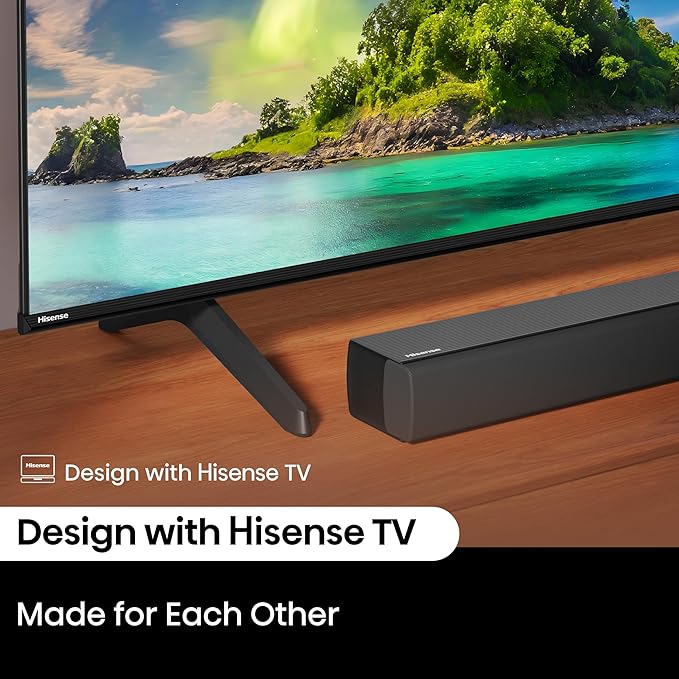 Hisense HS5100 5.1Ch Sound Bar with Wireless Subwoofer, 540W, Dolby Digital Plus, Bluetooth 5.3, EzPlay, Roku TV Ready, DTS: X, HDMI/AUX/ARC/Optical/USB (HS5100, 2024 Model)