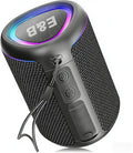 Portable Bluetooth Speaker with Lights, IPX4 Waterproof, Small Wireless Speaker for Home Party Outdoor Beach, Loud Sound, Bluetooth 5.3, TWS Pairing, Support TF Card