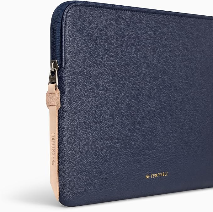 Comfyable Tablet Sleeve Compatible with iPad Air 11" M4 2026, iPad Pro 11 Inch M5 & Smart/Magic Keyboard with Pencil Holder-PU Leather Bag Water-Resistant Slim Case - Midnight Blue