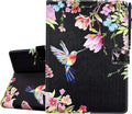 for iPad 9.7 inch Case iPad 6th/5th Generation Case 2018 2017, PU Leather Folio Stand Cute Cover for iPad 9.7 inch/iPad Pro 9.7/iPad Air 2/iPad Air 1, Auto Sleep/Wake, Hummingbird