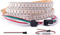 WS2812B RGB LED Strip, Individually Addressable LED Strip, Chasing Effects Dream Color 5050SMD 3.2FT 144 LED Pixel Strip Rope Light DC 5V (White PCB 3.2FT 144Pixels/m IP30)