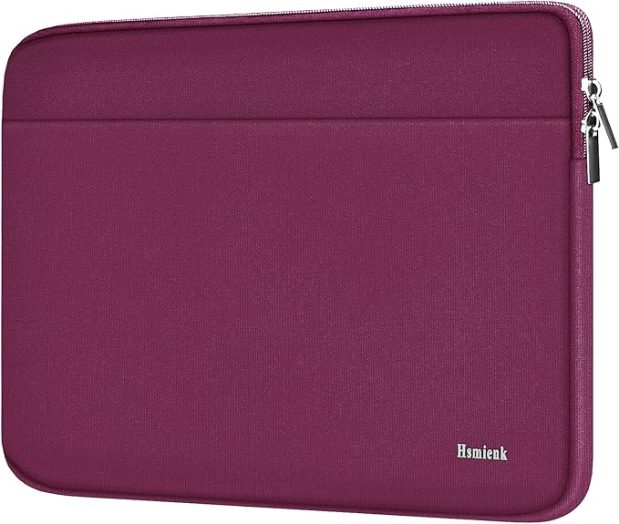 Laptop Sleeve 15.6 inch, Shockproof Protective Notebook Case with Accessory Pocket, Briefcase Carrying Laptop Bag for 15.6" HP, ASUS, Dell, Lenovo, Acer, Rose Red