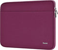 Laptop Case 14 inch, Shockproof Protective Notebook Cover Bag with Accessory Pocket, Carrying Laptop Sleeve Compatible for MacBook HP Lenovo Dell Asus Acer, Rose Red