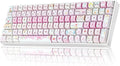 ZORNHER ZH100 Wireless Cat Mechanical Keyboard,98% Pink Cute Creamy Keyboard with Number Pad,Full Size Girly Kitty Gaming Keyboard,Meow Meow Squad Keycaps,Creamy Souding Linear Switches