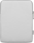 MoKo 9-11 Inch Tablet Sleeve Bag Carrying Case Fits New 11inch iPad Air M4, iPad A16 2025, iPad Pro 11 M4, Air 5/4/3, iPad 10/9/8th Gen, Tab S8/S9 11", Tablet Carrying Case, Gray + White