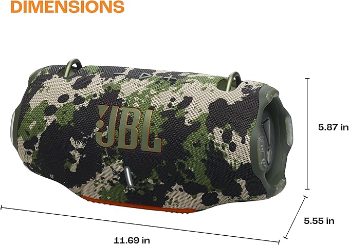 JBL Xtreme 4 - Portable Bluetooth Speaker, Powerful Sound and Deep Bass, IP67 Waterproof, 24 Hours of Playtime, Powerbank, Auracast for Multi-Speaker Pairing (Blue)