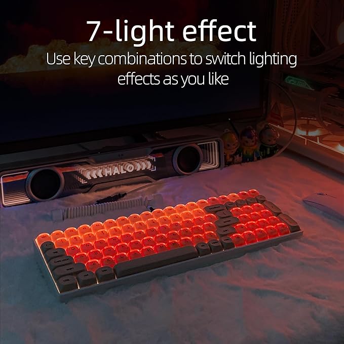ZORNHER ZH100 Foundation Mechanical Keyboard,98% Pink Creamy Keyboard with Number Pad,Full Size Gaming Keyboard Cute,Jelly MOA Profile Round Keycaps,Creamy Sounding Linear Switches,PC Gaming