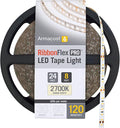 Armacost Lighting RibbonFlex Pro 24V White LED Strip Lights 120 LED/m, 2700K, 8.2 ft 136210