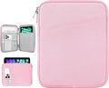 Dadanism 8-9 Inch Tablet Sleeve Bag Carrying Case for iPad mini 7th/6th 8.3", iPad mini 7.9", Galaxy Tab A7 Lite/A9 8.7", ‎Remarkable Paper Pro Move 7.3" 2025, Tab M8 8", Tab M9 9", Flowers Pink