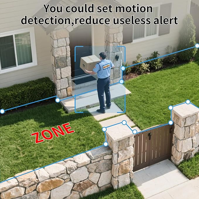Luovisee 2.4/5G WiFi Cameras for Home Security with Solar Panel,Pan Rotating 180° Magnetic Security Camera Wireless,No Monthly Fee, Motion Detection,Work with Alexa,IP65 Weatherproof,Outdoor & Indoor