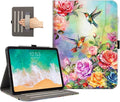 Lokigo for iPad Air 13 Inch Case M3/M2 (2025/2024) iPad Pro 12.9 Case (6th/5th/4th/3th Gen 2022/2021/2020/2018) with Pencil Holder, Support Touch ID and Auto Wake/Sleep (Hummingbird Floral)