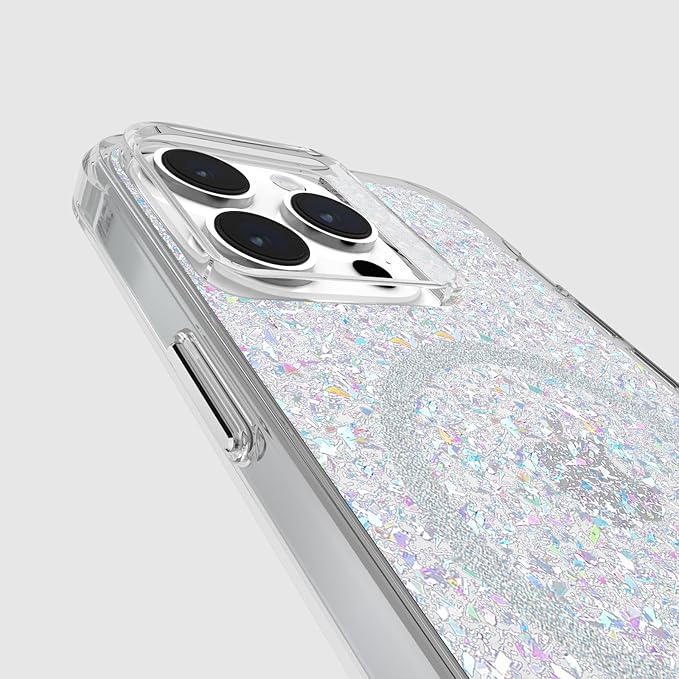 Case-Mate iPhone 15 Pro Max Case for Women - Compatible with MagSafe - 12ft Drop Protection - 6.7" Stylish Magnetic Case for iPhone 15 Pro Max - Shockproof, Anti-Scratch Phone Cover - Twinkle Disco