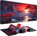 Gaming Mouse Pad - (31.5"×11.8") Japanese Anime Large Mouse Pads for Desk - Desk Mat for Keyboard and Mouse with Non-Slip Base, Desks Pad Matfor Game/Office & Home