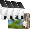 Vicohome 4CQ1 AI 2K Solar Security Camera Wireless Outdoor, Battery Powered,Two Way Audio,Motion Detection, 360° View,Easy to Setup,Color Night Vision,Audible Flashlight Siren,180 Days Care Plan