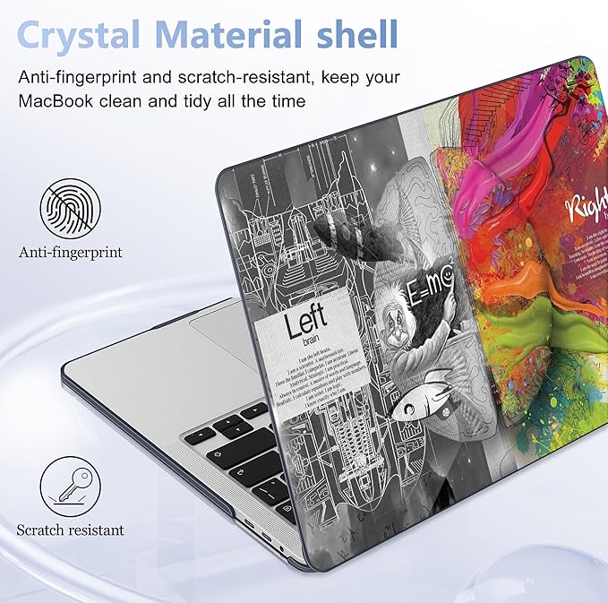 May Chen for MacBook Pro 16 Inch Case 2020 2019 Release Model A2141, Plastic Hard Shell Case Cover for MacBook Pro 16 with Touch Bar & Touch ID Keyboard Cover - Brain