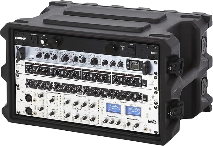 Gator Cases Pro Series Rotationally Molded 6U Rack Case with Shallow 13" Depth; Made in USA (G-PRO-6U-13)