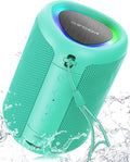 Portable Bluetooth Speaker Beach Essentials: Powerful Crystal Clear Sound/Dynamic Light/IPX5 Waterproof/All Day Playtime/Wireless BT 5.3/TWS Paring, Dad Gifts, Outdoor|Travel|Camping|Pool Accessories