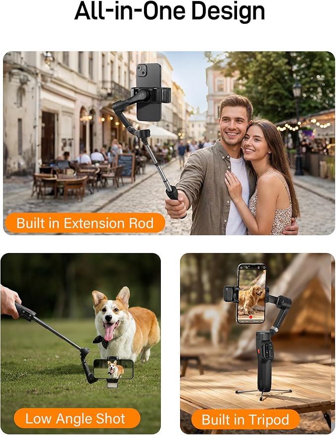 hohem iSteady X3 Gimbal Stabilizer for iPhone & hohem iSteady V3 Ultra Gimbal Stabilizer for Smartphone