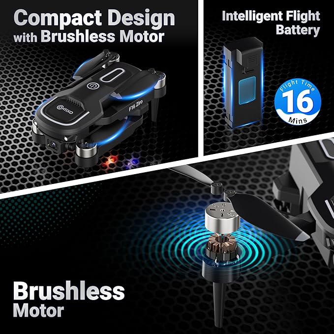 Contixo F16 Camera Drone for Kids – 1080P Dual Camera, Easy to Fly, 17 Mins Intelligent Flight Time, One-Key Takeoff/Landing – Perfect for Beginners and Young Drone Enthusiasts (Ages 14+)