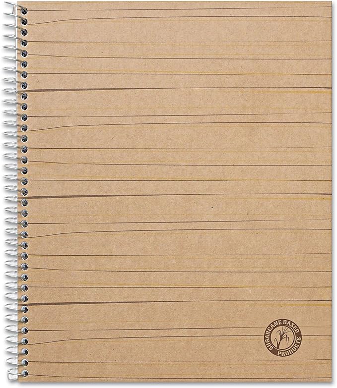 Universal Sugarcane Based Notebook, College Rule, 11 x 8-1/2, White, 100 Sheets/Pad