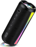Portable Bluetooth Speaker, 2026 Bluetooth Wireless Speaker 5.4 with RGB Lights, 20H Playtime with Deep Bass, IP7 Waterproof, TWS Pairing, Portable Speaker for Travel/Party/Home/Gifts, Black