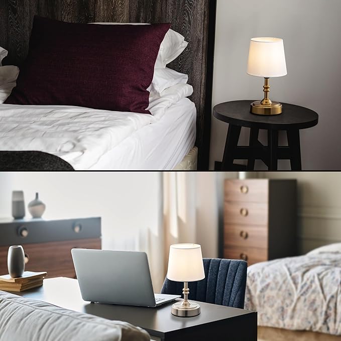 O’Bright Seraph mini – Cordless LED Table Lamp with Dimmer, Built-in Rechargeable Battery, 3-Level Brightness, Patio Table Lamp, Bedside Night Lamp, Ambient Light for Restaurant, Black