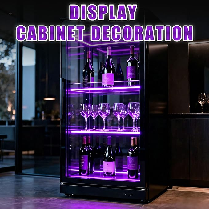 RadiantFlux 20Ft Purple LED Strip Lights with Physical Dimming Button, Super Bright Updated 24V Light Strips, LED Lights for Decoration Living Room, Party, Cabinets, Rope Lights