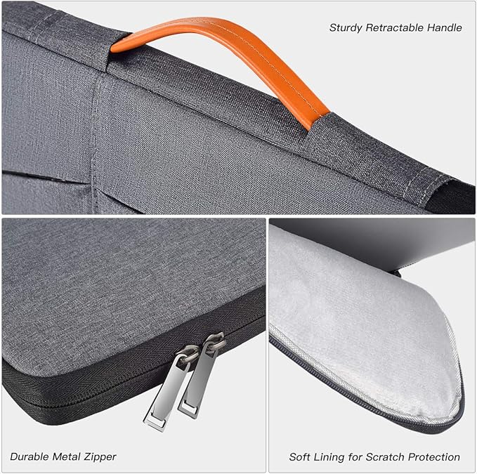 Waterproof Drawing Tablet Sleeve Case Compatible with Huion KAMVAS Pro 16, Wacom Cintiq 16/ Cintiq Pro 17, Space Grey