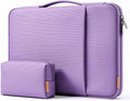 DOMISO 17.3 inch Laptop Sleeve Case Water Resistant Shockproof Protective Computer Bag for 17.3" Notebook/HP Pavilion Envy 17/IdeaPadm/MSI/LG Gra with Accesory Bag,Purple