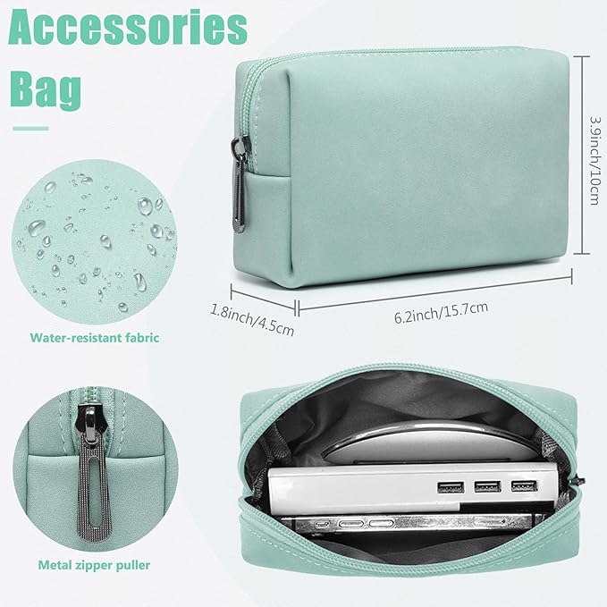HYZUO 15-16 Inch Laptop Case Bag Sleeve with Stand Feature for MacBook Pro 16 M5/M4/M3/M2/M1 Pro/Max 2026-2019, XPS 15, MacBook Pro 15 2015-2012, Samsung Galaxy Book Flex 15, Mint Green