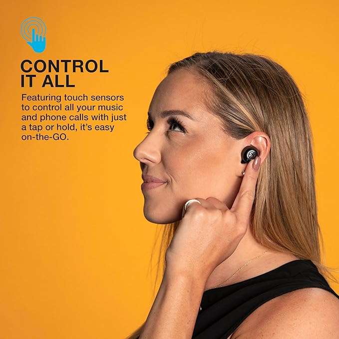 JLab JBuds Air ANC True Wireless Bluetooth Earbuds, Black, Active Noise Canceling, Low Latency Movie Mode, Dual Connect, IP55 Sweat Resistance, Custom 3 EQ Sound Settings…