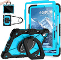 WESOROL Case for iPad Pro 13 Inch M5 2025/M4 2024 (7th Gen) with Screen Protector/360° Rotating Stand/Pencil Holder/Shoulder Strap,Military Grade Shockproof iPad Case 13 Inch iPad Pro M5/M4,Black Blue