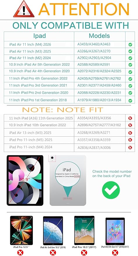 Vimorco for iPad Air 11 Inch Case M4/M3/M2 2026/2025/2024, for iPad Air 5th/4th Gen Cases 10.9-inch, for iPad Pro 11 Inch Case 4th/3rd/2nd/1st Generation Pencil Holder/Hand Strap/Pocket, Beach Path