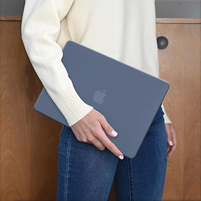 Funut for MacBook Air 13 inch Case 2022 2021 2020 2019 2018 Release M1 A2337/A2179/A1932, MacBook Air 2020 Case, Plastic Hard Shell Cover & Keyboard Cover for Mac Air 13.3 inch, Purple