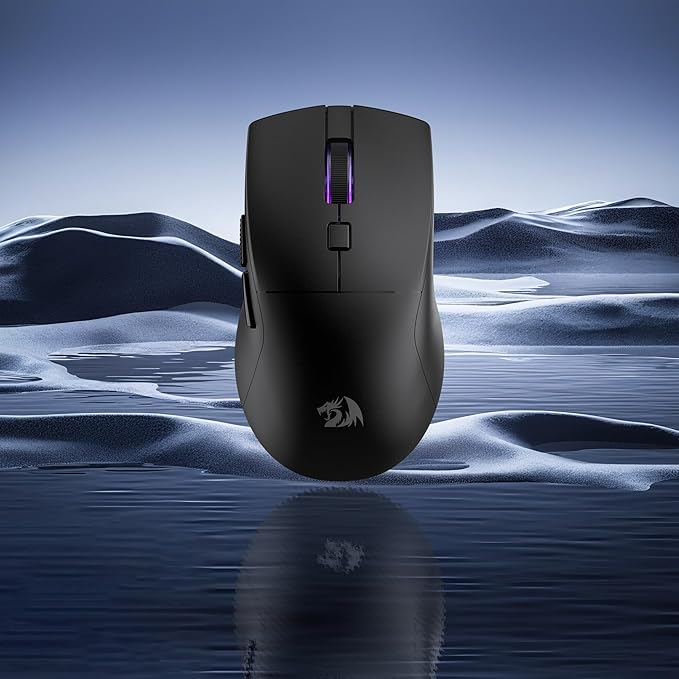 Redragon M618 LIT Wireless Gaming Mouse, 10000 DPI Optical Ergonomic Mouse with 6 Programmable Buttons, 70G Ultra Lightweight, Software Supports DIY Keybinds