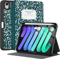 Supveco Case for iPad mini 7 (A17 Pro) 2024/iPad Mini 6 2021 8.3 Inch with Pencil Holder-[Auto Wake/Sleep],Slim Protective Case with Soft TPU Back Cover for iPad mini 7th/6th Generation(Teal)