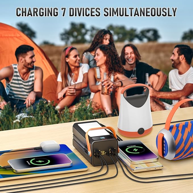 PGYOB Portable Power Bank Power Station, 27000mAh Outdoor Generator with SOS Light, Backup Battery Charger for MacBook, iPhone, Samsung, Home use, Outdoor Camping, RV Trip