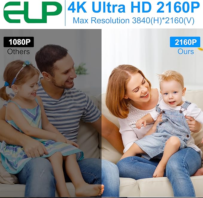 ELP 4K USB Camera with Microphone Manual Zoom Webcam 2.8-12mm Variable Focus PC Webcamera Mini UVC USB2.0 IMX317 USB Security_Camera 8mp Industrial Close-up Web_Cameras for Computer Raspberry Pi