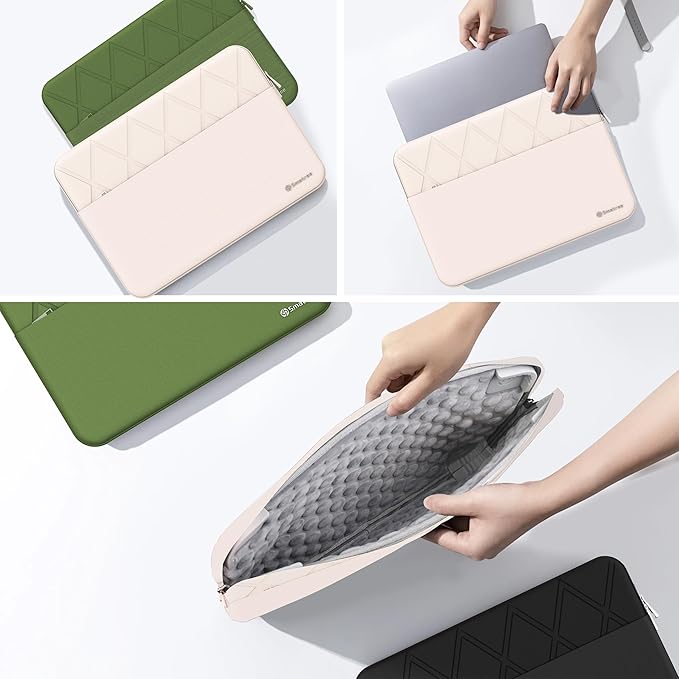 Smatree Laptop Sleeve for 16 inch ASUS TUF Gaming F16 2024, for 16 inch ExpertBook B5 B5605/B3 B3604, for 15.6inch TUF Gaming A15 2021, for TUF Gaming A16 2024/2023, Case with Pocket, White (E613W)