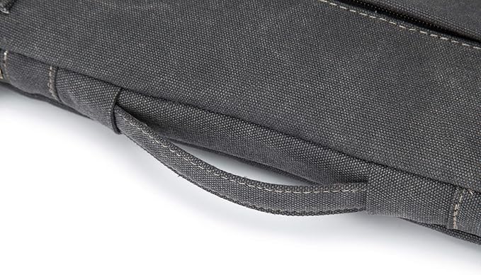 Kinmac 360° Heavy Duty Protective Laptop Sleeve Case Bag Cover with Handle for MacBook Air 13 inch,iPad Pro 13 inch and 13.3 inch HP,Dell,Lenovo,Asus,Acer Laptop (Grey Canvas)