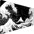 TEDNETGO Extra Large Mouse Pad, Gaming Mouse Pad, Waterproof Extra Large Mousepad with Stitched Edges, Non-Slip Base Keyboard Pad for Gamer, Office & Home, 31.5 x 15.8, Dragon