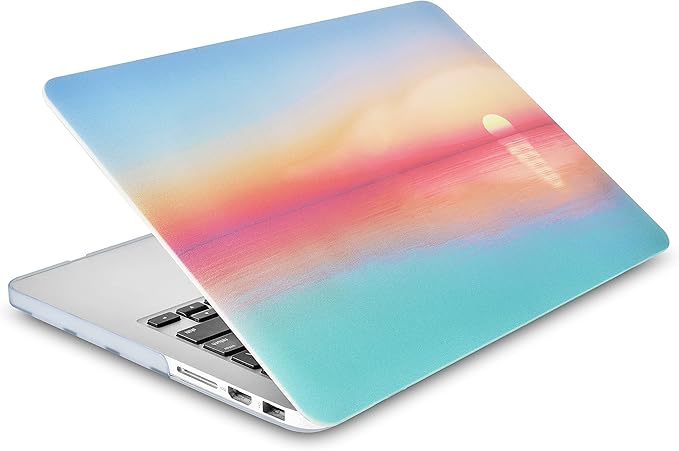 KECC Compatible with MacBook Pro 13 inch Case 2020-2025, 2016-2019 Release M2 M1 A2338 A2289 A2251 A2159 A1989 A1706 A1708 Plastic Hard Shell + Keyboard Cover, Sunset