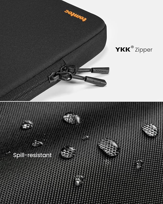tomtoc 360 Protective Laptop Sleeve for Dell XPS 15 Plus, 15-inch New Surface Laptop 7th(Copilot+ PC)/6/5/4/3, 15-inch New MacBook M4/A3241, M3/A3114, M2/A2941, Water-Resistant Ultrabook Bag Case