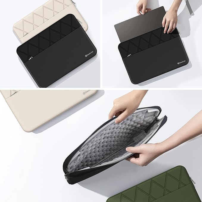 Smatree Laptop Sleeve for 14 inch ASUS ExpertBook B5 B5405/B1 B1402, for 14 inch Vivobook S14 Flip OLED TP3402ZA/TN3402, for 14inch Vivobook Flip 14 TP470/TM420, Case with Pocket, YKK Zipper (E425)