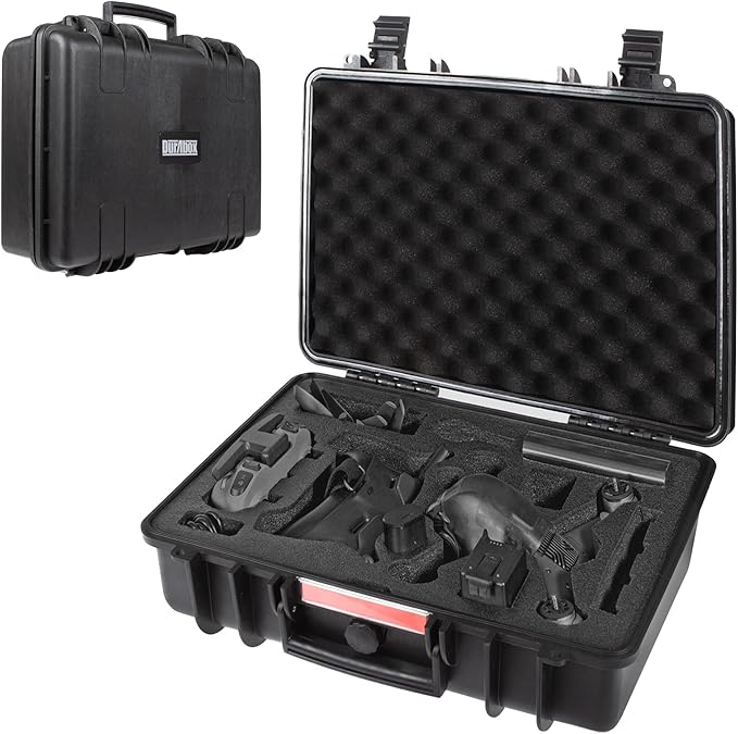 Durabox All Weather Hard Case 18 x 14 x 6” - TSA Approved Hard Shell Travel Case with Customizable Foam for Cameras, Lenses, Laptops, Electronics, Guns, Pistols and Other Gear