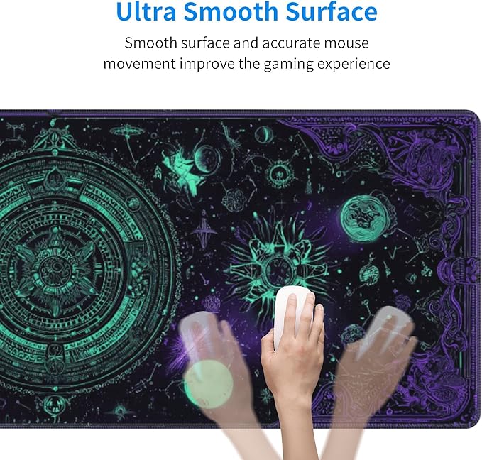 Goth Mouse Pad Extended Large Gaming Mouse Pad XL Stitched Edges for Gamer Home Office 31.5 X 11.8 Inch